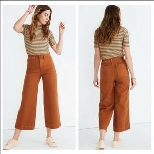 Madewell Emmett Wide Leg Crop Pants🌿